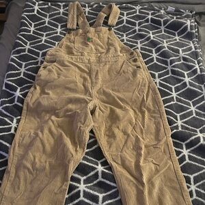 Empyre Tan Corduroy Overalls Jumpsuit